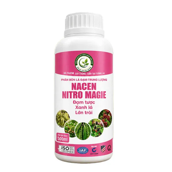 Phân bón lá đạm, trung lượng Nacen Nitro Magie